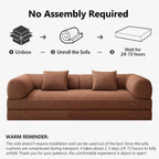 78.8" Modular Sofa Bed - 4-in-1 Convertible Design with Corduroy Fabric and High Density Sponge, Removable Cover and Fixed Frame