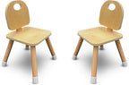 7 Days of Play Set of 2 Wooden Kids Chairs for Home, Classroom, Preschool, Daycare, Playrooms (Ages 2+)