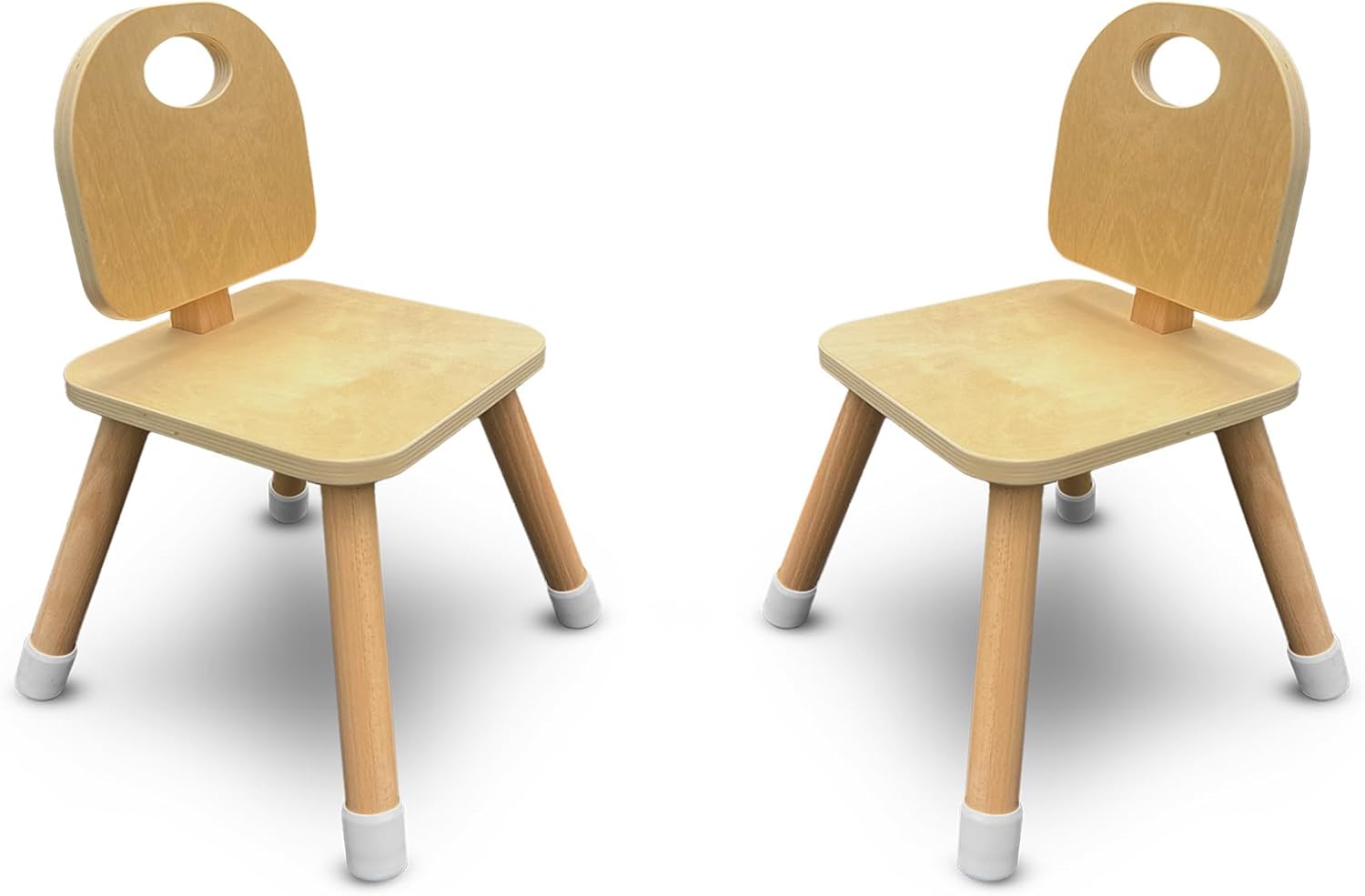 7 Days of Play Set of 2 Wooden Kids Chairs for Home, Classroom, Preschool, Daycare, Playrooms (Ages 2+)