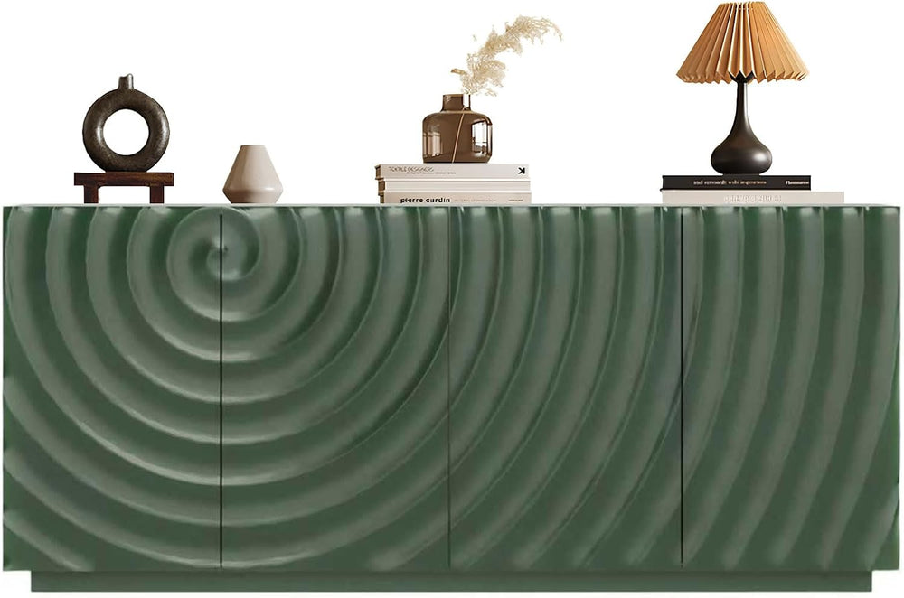 LKTART 59" Sideboard Buffet Cabinet with Storage, 4 Doors Modern Accent ...