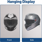 2 Pcs Helmet Rack Hanger Wall Mount Display, Helmet Holder Hooks Wall Mount for Equestrian Motorcycle Hat - White