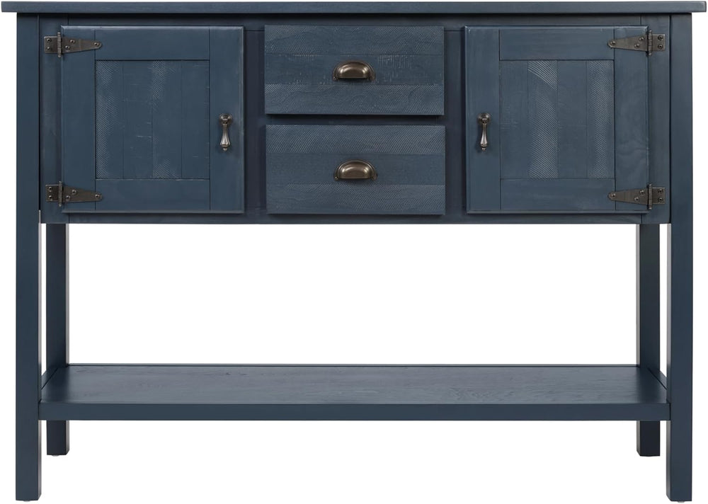 LKTART Solid Wood Farmhouse Console Table,Sofa Table with Storage Drawers and...