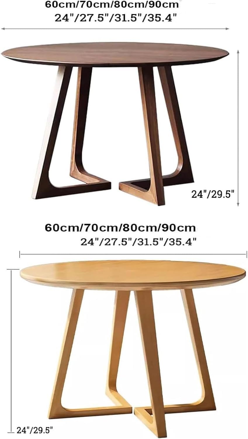Round Dining Table for 4, Modern Farmhouse Kitchen Table,Small Circle Dining ...