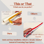 Brown Channel Kit Hide Wires - 157in Cord Concealer, Hide Along Walls, Extension Cord Safety Cover, TV Wall Wire Hiders