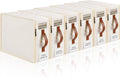 6 Pack Bed Sheet Organizers and Storage, Bedding Storage Box with Zipper, Label, Handle, Window, Linen Closet Organizer and Storage for Sheet Set, Clothing, Duvet Covers, Toys