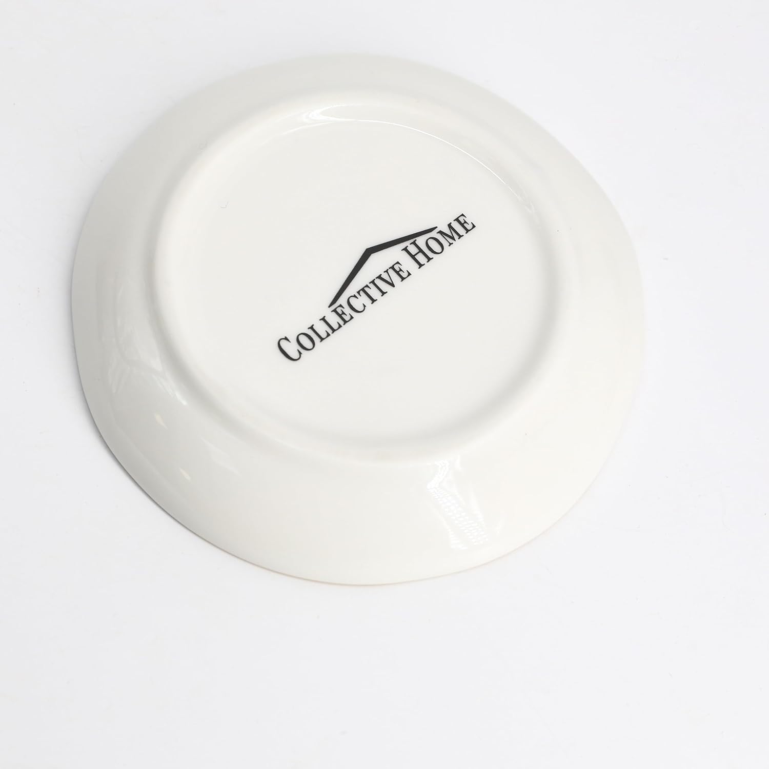 COLLECTIVE HOME - Ceramic Jewelry Tray, Decorative Trinket Dish for Rings Earrings Necklaces Bracelet Watch Keys, Birthday Mother's Day Christmas Gift for Women, 4.75", Glossy (a)