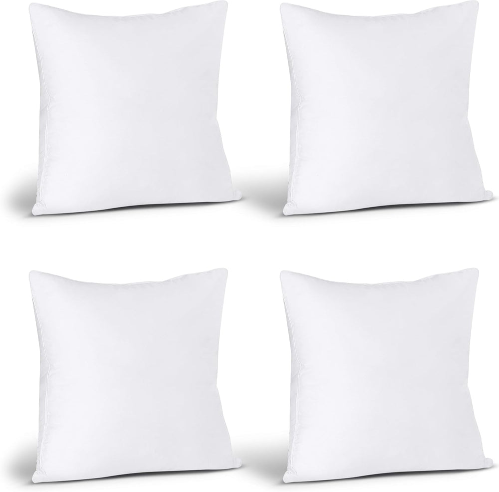Utopia Bedding Throw Pillows, Decorative 22x22 Pillow Inserts, Set of 4