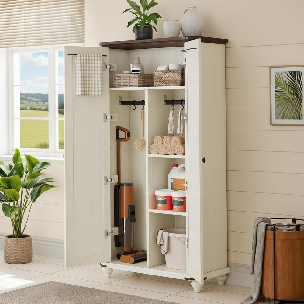 YITAHOME 67" Kitchen Pantry Cabinet, 4 - Tier Cupboard with Adjustable S...