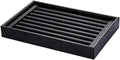 Velvet 7 Slots Ring Earrings Trays Showcase Display Jewelry Organizer (PU Leather)