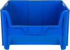 Hudson Exchange 20" x 15" x 12.5" (54 Pack) Plastic Giant Stackable Hopper Bin Container, Blue
