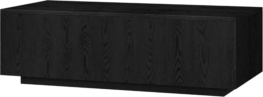 Henn&Hart 48" Modern Coffee Table, Natural Black