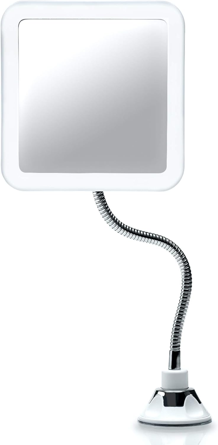 Fancii Flexible Magnifying Mirror 10X with LED Light and Gooseneck, Lighted T...
