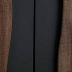 Signature Design by Ashley Welby Casual Soft-Close Accent Cabinet with Shelves and Wire Management, Dark Brown & Black