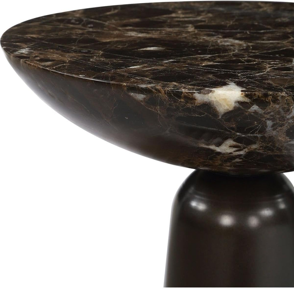 Bronze & Marble Accent Table by Uttermost