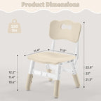 GITAWUSA Adjustable Kids Chair, 3 Level Height Adjustable Child Chair, Toddler Chairs for Children Boys Girls Age 2-8, Child Seat Set Suitable for Home Family Classroom Nursery Indoor Use (2-Pack)