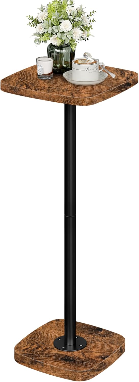 CHOEZON Small Drink Table, Square Side Table for Small Spaces, Martini Table ...