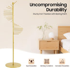 Scarf Display Stand 67" Spiral Scarf Holder Scarf Organizer Hijab Organizer Stand Scarf Hangers for Closet Clothing Store, Scarf Rack (Gold)