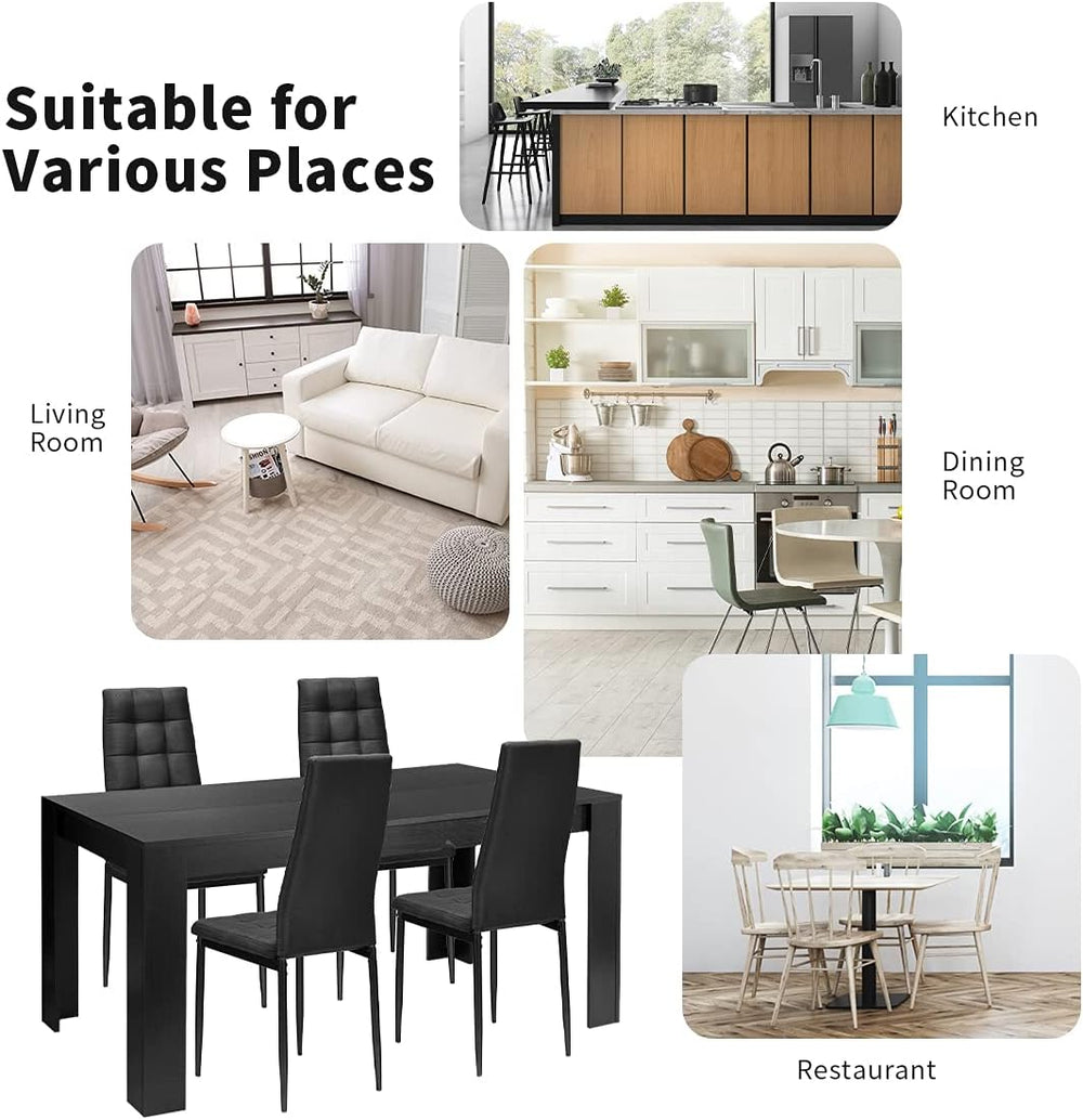 GIANTEX 9-Pieces Dining Table Set for 8, 63" Table, Padded Seat & Ba...
