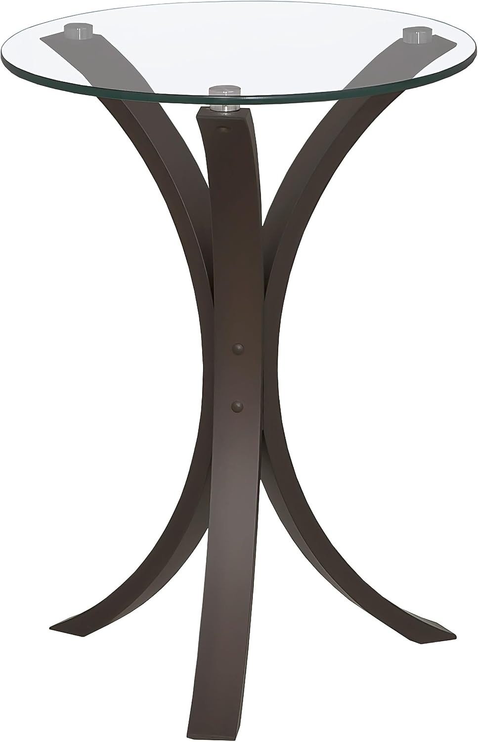 Coaster Home Furnishings - Edgar - Glass and Engineered Wood - 16-Inch Round ...