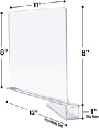 Sorbus 4 Acrylic Shelf Dividers for Shelves, Great Organizer for Clothes, Linens, Purse Separators, Versatile for Closets, Kitchen Cabinets, Bedroom (4-Pack)