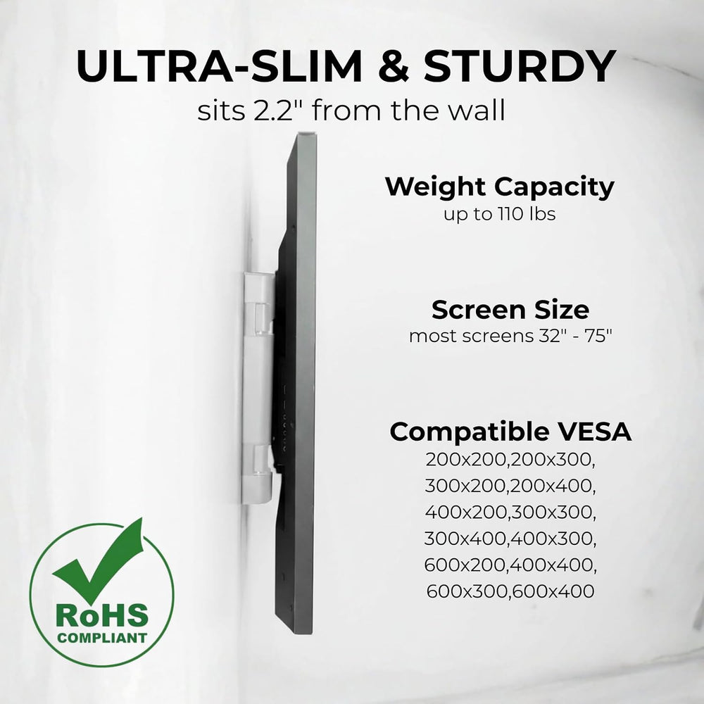 CondoMounts 32"–75" TVs | Indoor Swing-Out Arm TV Mount Fits Pillar...