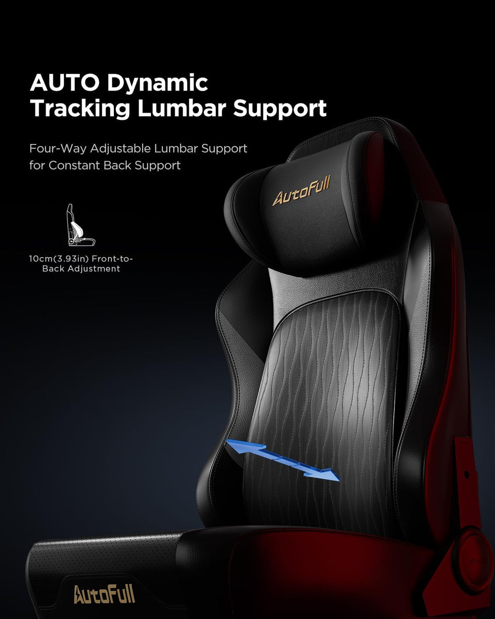 AutoFull M6 Gaming Chair, Ergonomic Office Chair with Ventilated Heating, AUT...