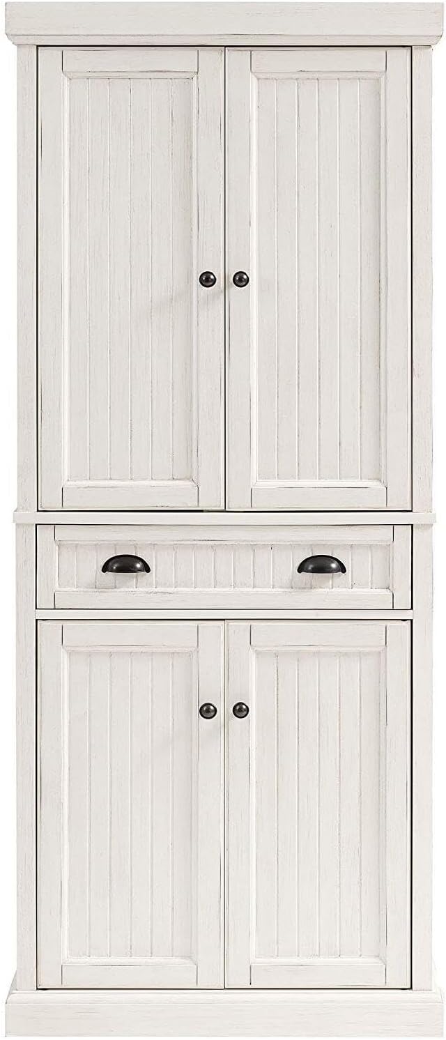 Maykoosh Kitchen Pantry Cabinet - Large Storage, Adjustable Shelves, Distress...