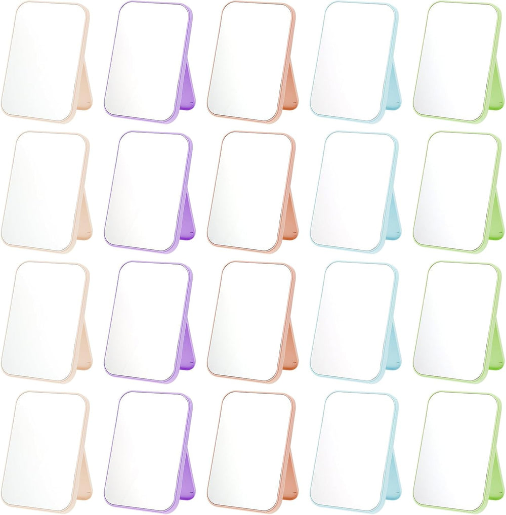 20 Pcs Spa Party Mirrors for Women, Makeup Mirrors with Foldable Stand, Table...