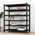 Storage Shelving Unit Adjustable Heavy Duty Garage Shelves 6-Tier Metal Organizer Utility Rack for Kitchen Pantry Basement Pantry Warehouse Laundry Black 83" H x 54.8" W x 23.2" D 3600LBS