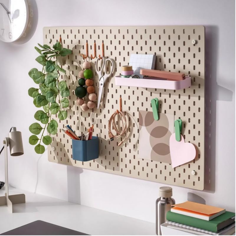 Standing Shelf Units,11X3 1/2 inch Skadis Shelf, Storage Shelves Use DIY Storage Cube Shelf for Books,Wallets,Coins or Mini Toys (1, Pink)