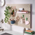 Standing Shelf Units,11X3 1/2 inch Skadis Shelf, Storage Shelves Use DIY Storage Cube Shelf for Books,Wallets,Coins or Mini Toys (1, Pink)