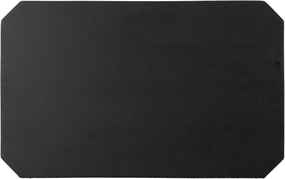 Kate and Laurel Talcott Modern Rectangle Wood Side Table, 16 x 10 x 25, Black...
