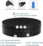 22 lbs Motorized Rotating Display Stand for Jewelry, Automatic Mute Auto Rotating Stand, Electronic Turntable with USB for Display, Photography Products