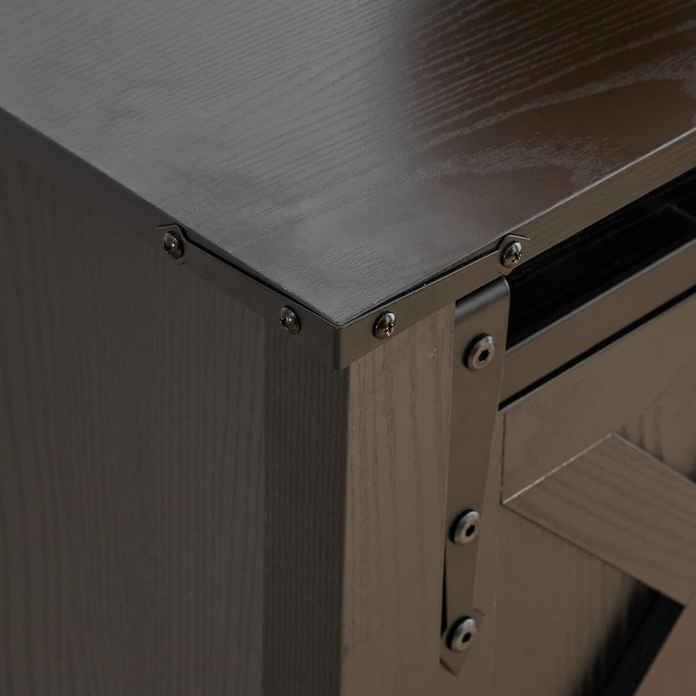 Black Farmhouse Entryway Table, Rustic Hallway Table with Storage Shelf, Sofa...