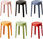 Portable Plastic Stools, 6-Pack Stackable Nesting Stools for Kitchen Bar, Classroom, Outdoor & Party - Lightweight, Heavy Duty 330lbs, Easy Clean, Space-Saving Foldable Design 6pcs