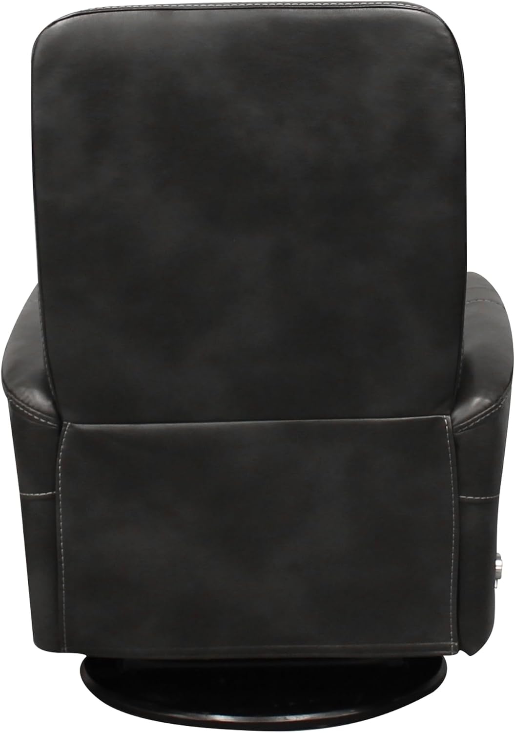 Parker Living Gemini - Flint Swivel Glider Recliner Chair with 90% Polyester, 10% PU Upholstery, Comfortable Nursery Recliner, Nursing Armchair with Smooth Reclining