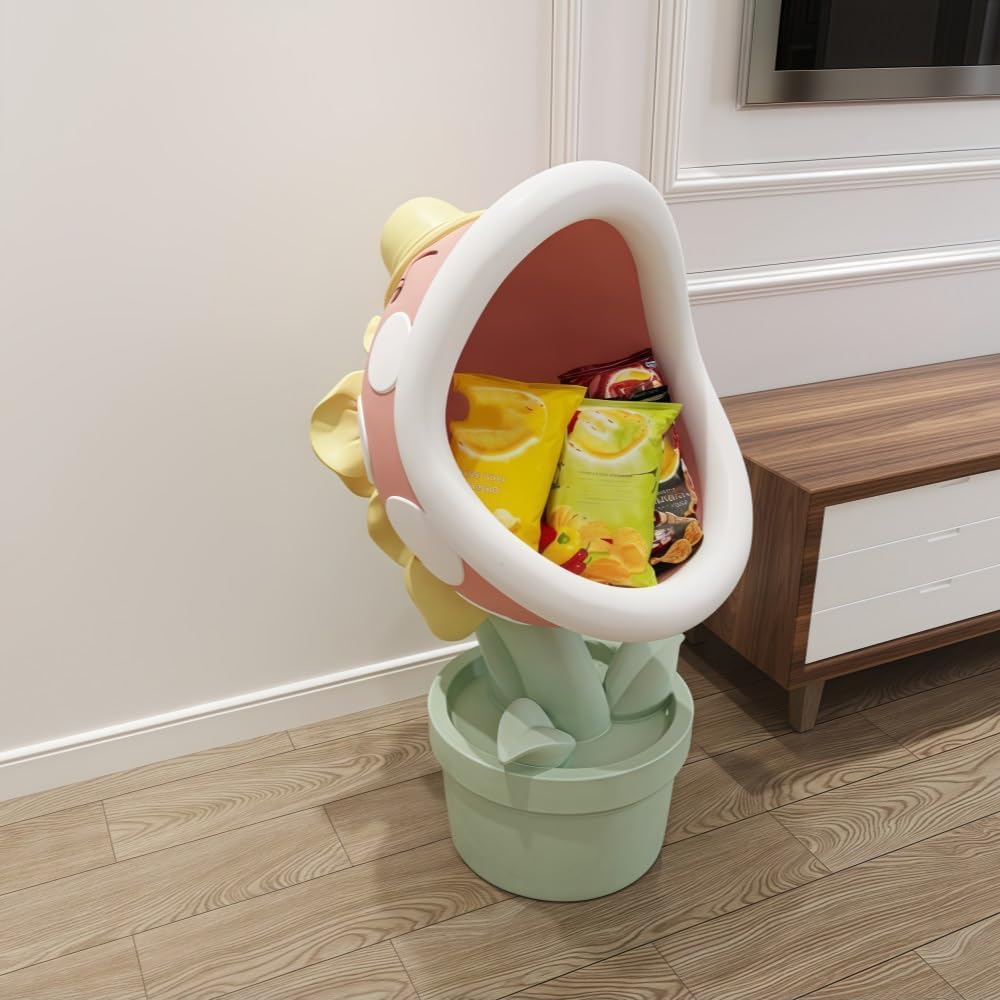 Modern Creative Side Table, Cute Snack Rack, Big-Mouthed Flower Decoration, F...