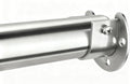 FIRJOY Premium Stainless Steel Closet Rod 1.0mm/1.3", Heavy Duty Adjustable Hanging Bar for Clothes Organization, No-Splice 1-Piece Telescoping Design (Silver, 16.9" - 26.9")