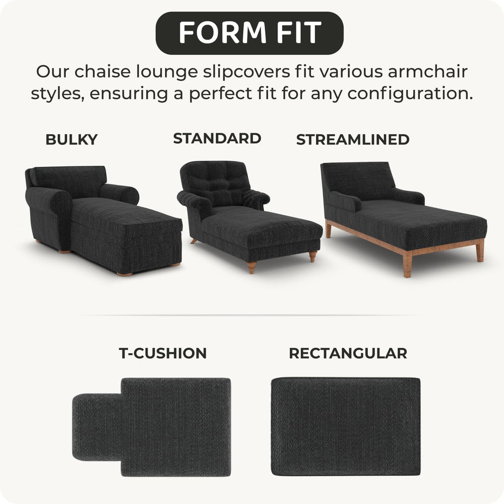 PAULATO Stretch Chaise Lounge Slipcover 1-Piece Non-Slip – Soft Elastic Loung...