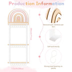 POVETIRE Headband Holder Bow Holder for Girls Hair Bows, Rainbow Hair Accessories Organizer Storage Wall Hanging Display for Baby Girl Nursery