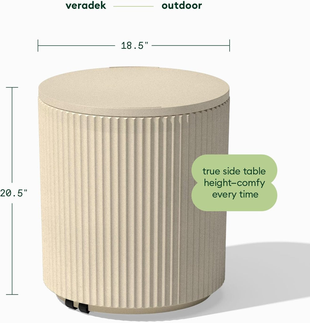 Veradek Cooler Side Table - Outdoor Cooler Table and Ice Chest | Features a S...