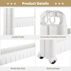 3 Tiers Slim Rolling Storage Cart, 3.5 Inches Slim Slide out Bathroom Organizer Cart, Tiered Storage Rack with Wheels, Narrow Mobile Utility Cart for Laundry Room, Kitchen, Office, Sturdy Room