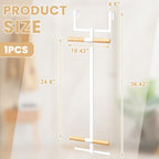 Over The Door Backpack Hanger, Backpack Hanger for Closet, Two Tiered Metal Storage Rack Backpacks Hooks, Heavy Duty Hook Storage for Schoolbag, Easy Installation(White,1)