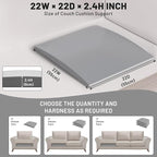 Couch Cushion Support for Sagging Seat – 3 Pack 22x22x2.4 Inch Sofa Cushion Board Saver & Replacement Insert for Saggy Couch or Chair, Quick No-Tool Install with 40D Memory Foam
