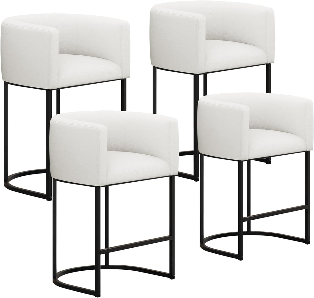 Counter Height Bar Stools Set of 4, 24 Inch Seat Height Barstools for Dining ...