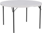 LIFETIME Nesting Round Table, 48-Inch, White Granite