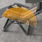 Adjustable Gravity Lounge Chair Recliners Folding Patio Lounge with Removable Pillow for Outdoor Indoor(A+Cushion C)