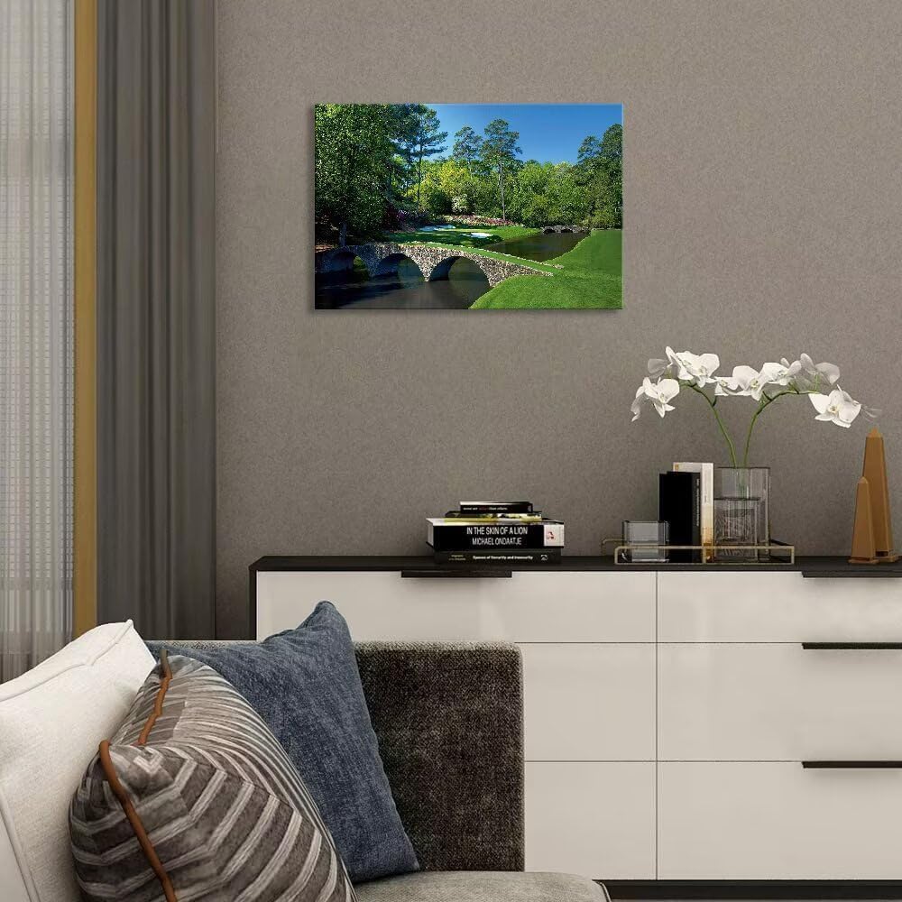 chenchenArt Augusta National Golf Course Wall Art - Augusta Golf Course 12th ...
