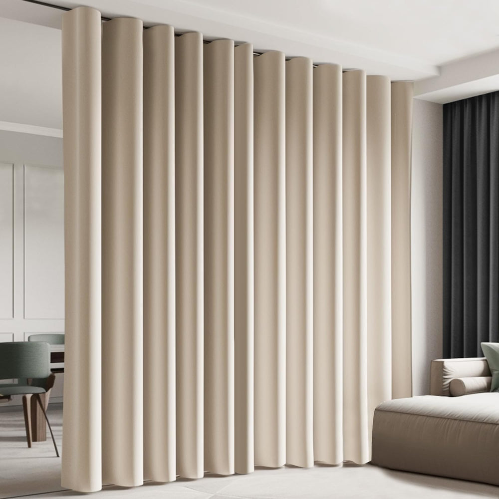 Room Divider Blackout Curtain Track Curtains Wall Dividers Panels Screen for ...