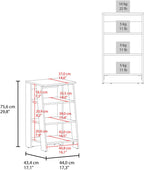 BATHBI 30" High 4-Tier Ladder Shelf Organizer